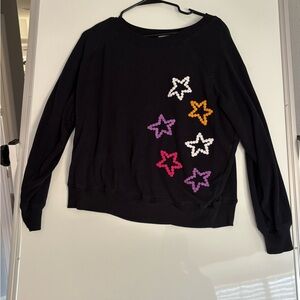 Wildfox Sweatshirt with Colorful Star Embellishments